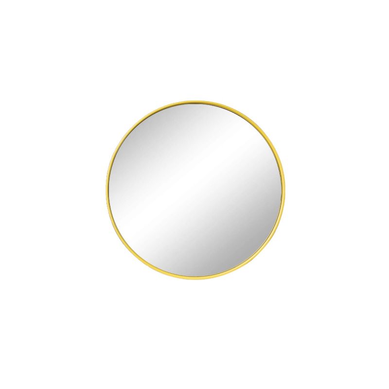 Circle Mirror - 90cm-Yellow