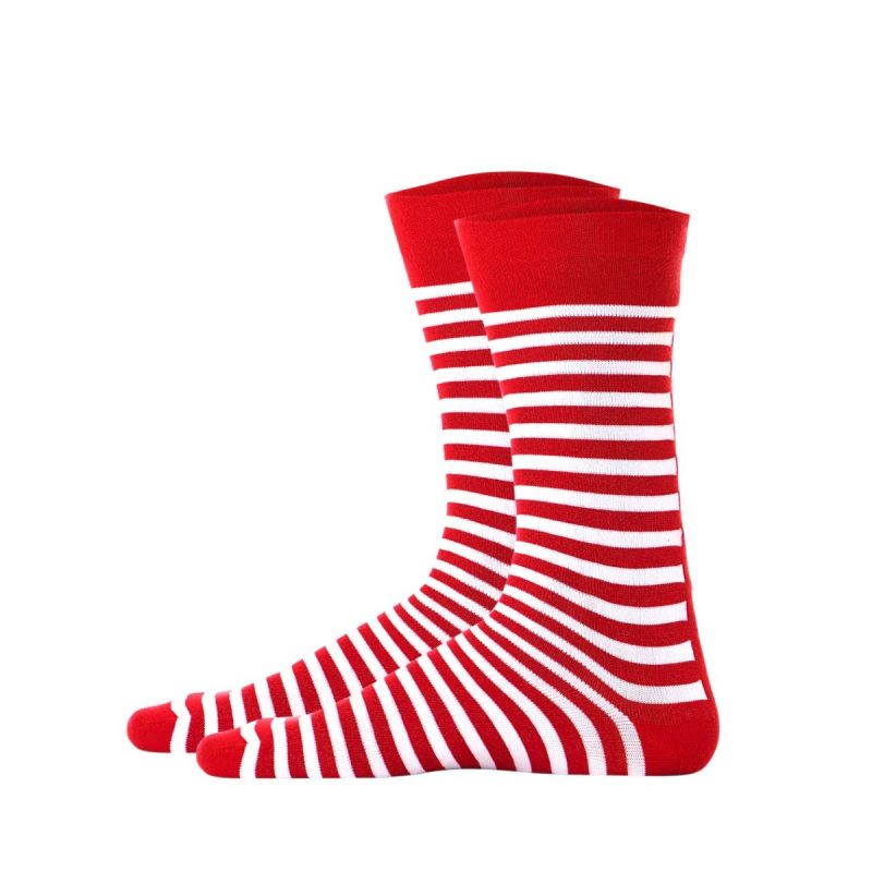 Red Stripped Socks