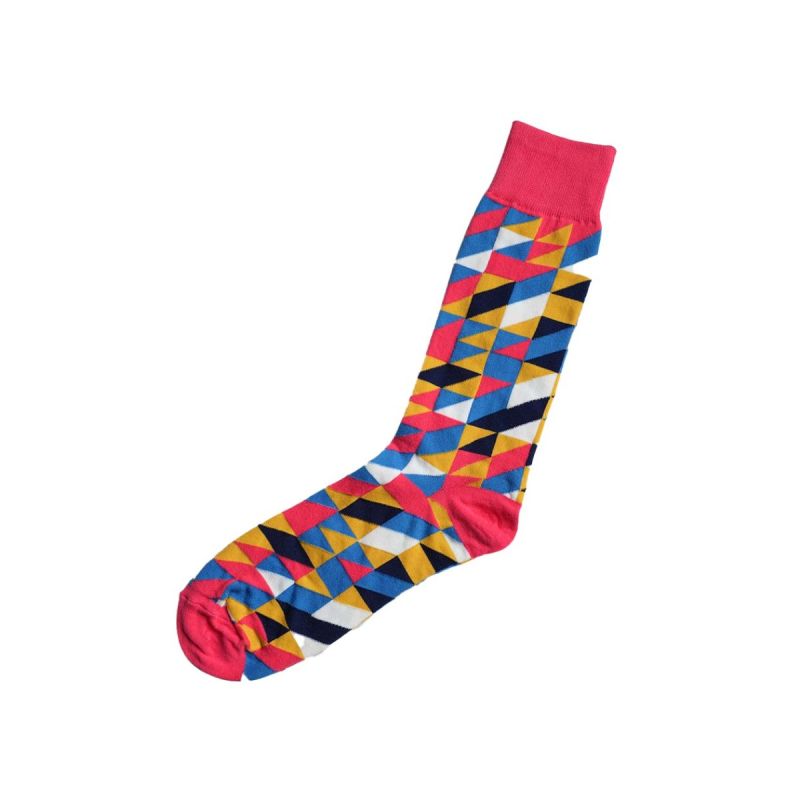 Awesome Red Zig-Zag Socks