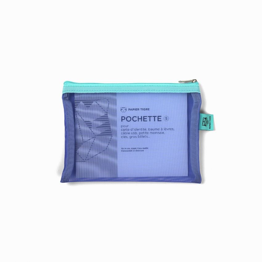 Small Mesh Pocket - Aqua