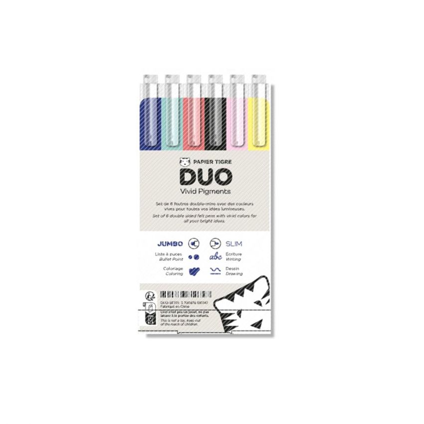 DUO - Felt Pen Set of 6 colors