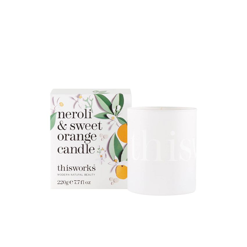 شمعة عطرية بالنيرولي والبرتقال - 220 ج