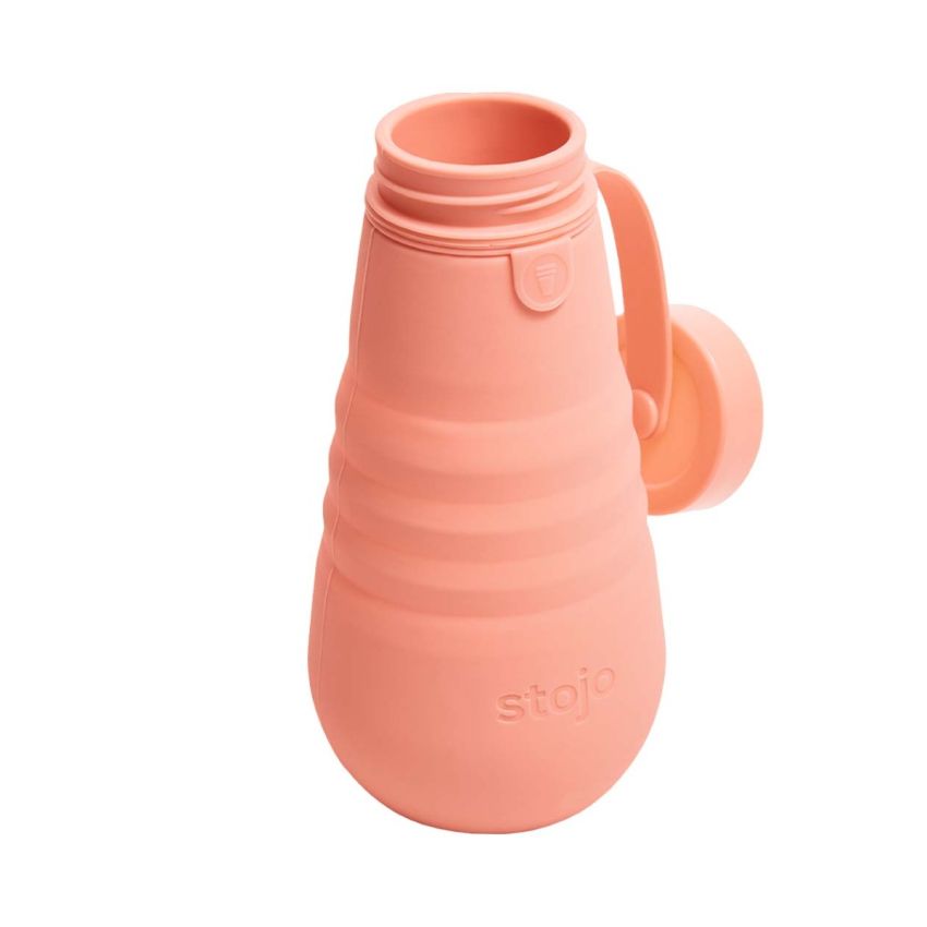 Collapsible Silicone Bottle - Apricot