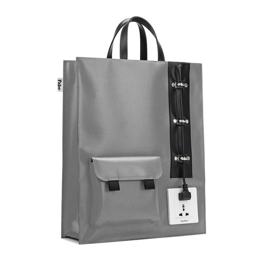 Socket Tote Bag - Grey