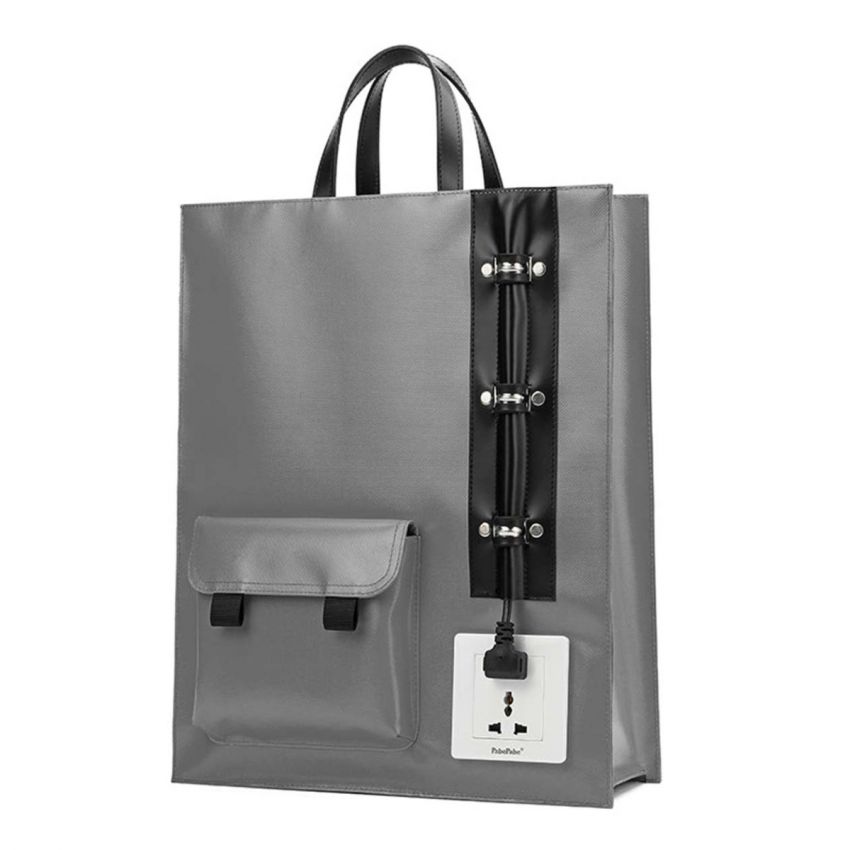 Socket Tote Bag - Grey