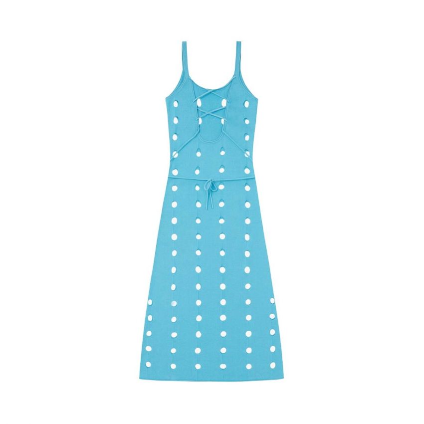 Canopy Midi Knit Dress - Lido Blue