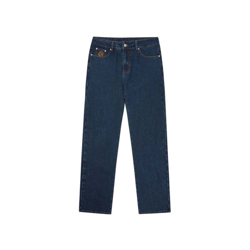 Diamond & Dollar Embroidered Denim Pants