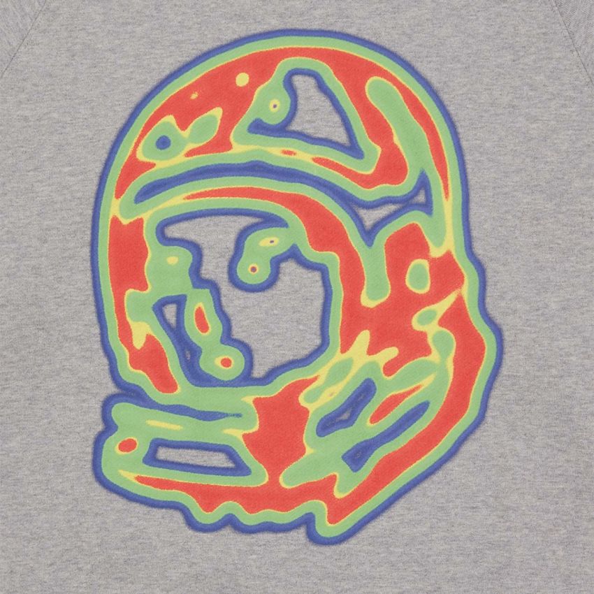 Heat Map Helmet Logo Crewneck T-Shirt