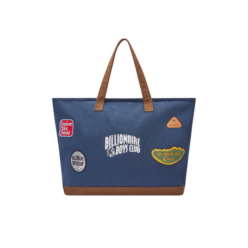 Patches Tote Bag - Navy