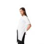 Asymmetric Solid Short Sleeve T-Shirt - White