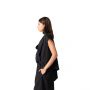 Loose Wrapped Asymmetric Top - Black