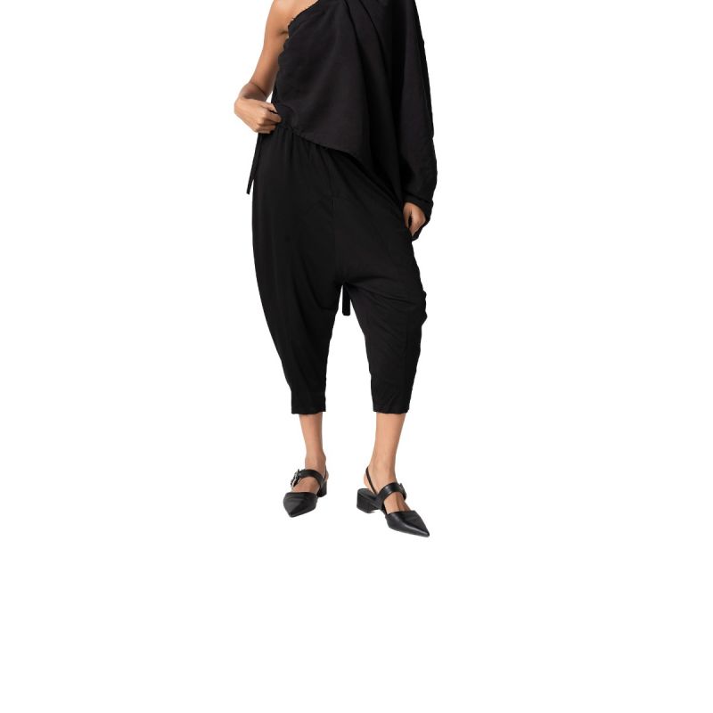Harem Loose Pants - Black
