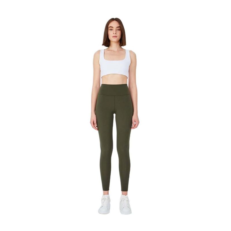 Push Up Olive Leggings - L