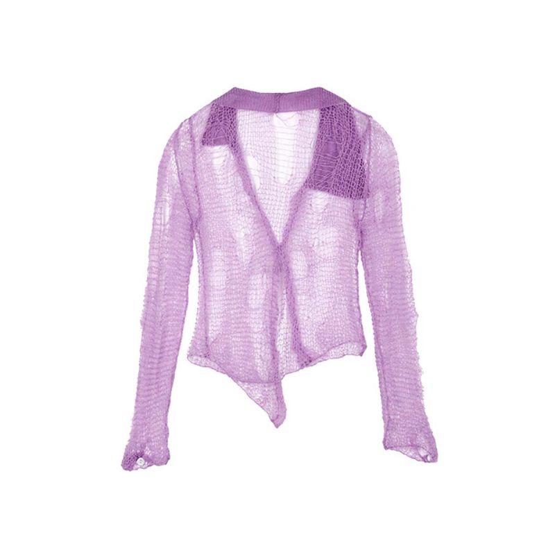 Spider Knit Shirt - Sheer Lilac