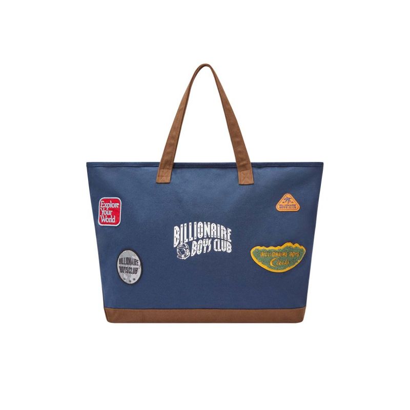 Patches Tote Bag - Navy